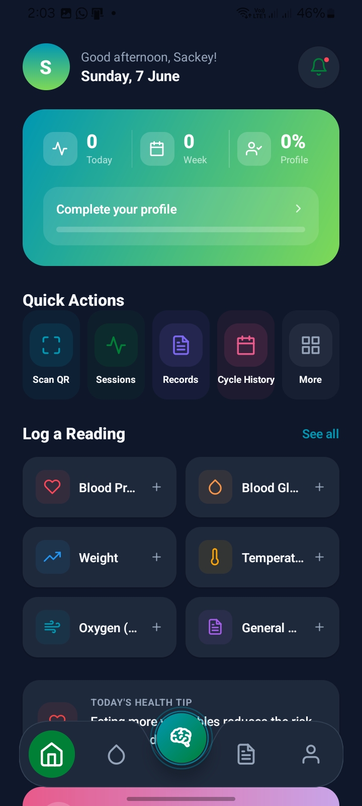 AI Chatbot Screen